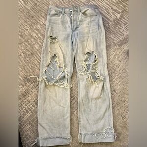 Wild Fable Wide Leg Distressed Jeans